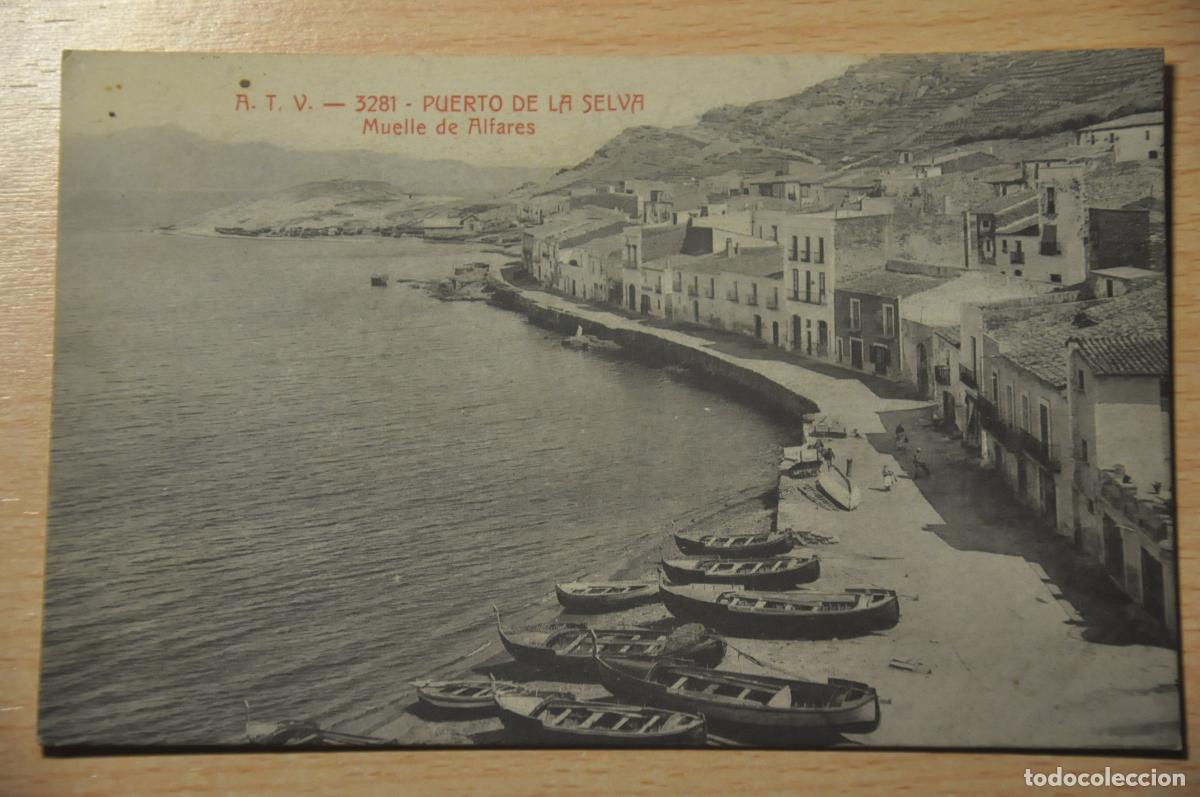 Postkarten: postal puerto de la selva, muelle de alfares, atv 3281