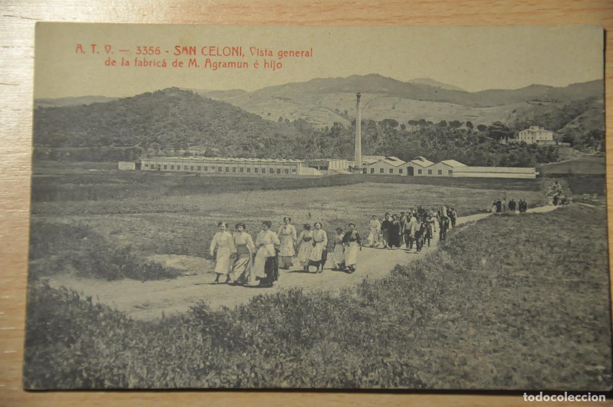 Postales: postal san celoni, vista general de la fabrica de m. agramun e hijo, atv 3356