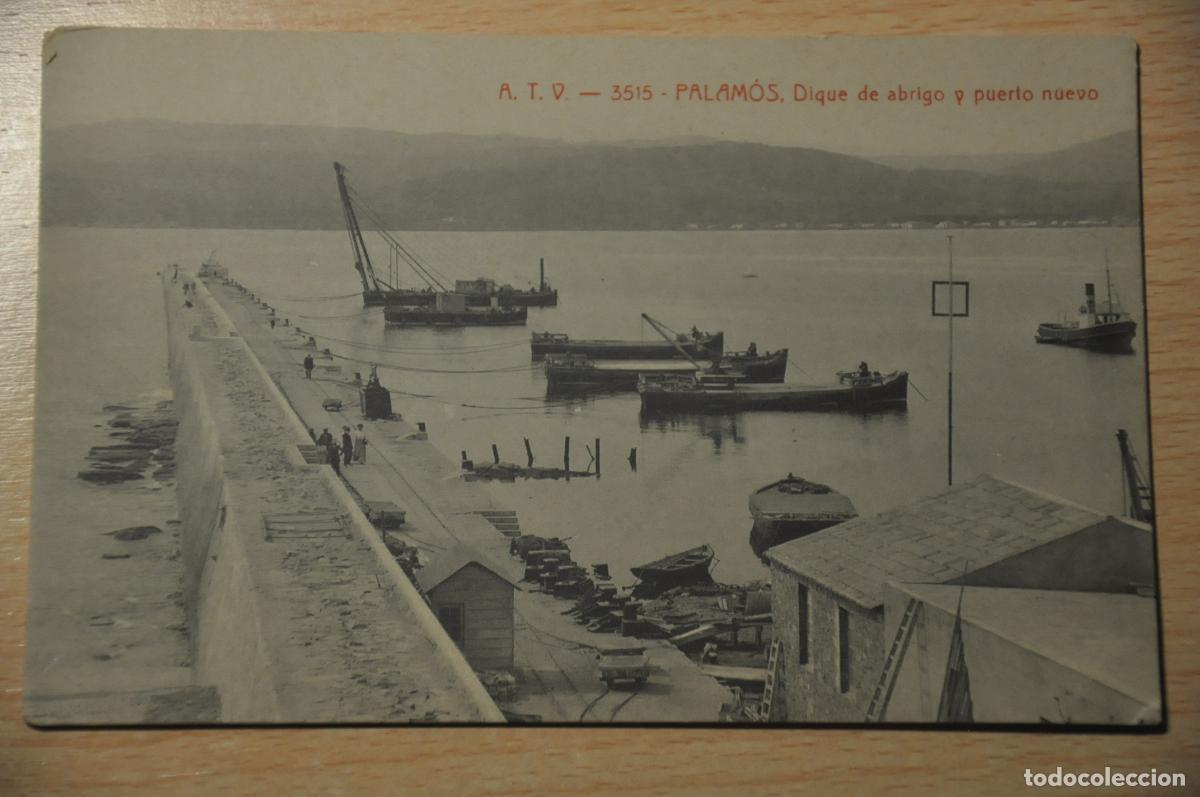 Postales: postal palamos, dique de abrigo y puerto nuevo, atv 3515