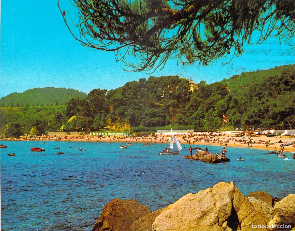 Postales: Postal de la Playa Santa Cristina en Lloret de Mar, Costa Brava