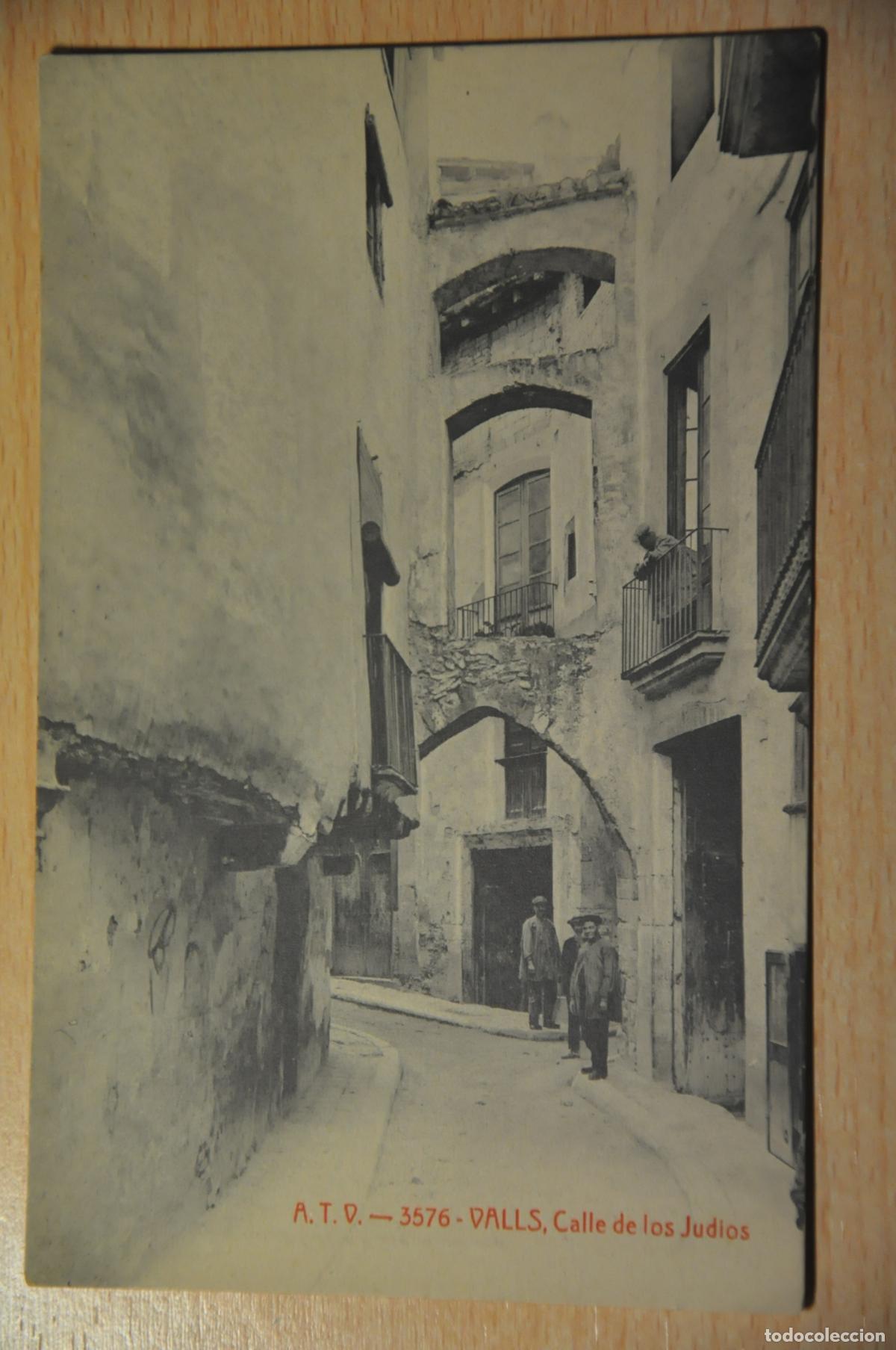 Cartes Postales: postal valls, calle de los judios, atv 3576