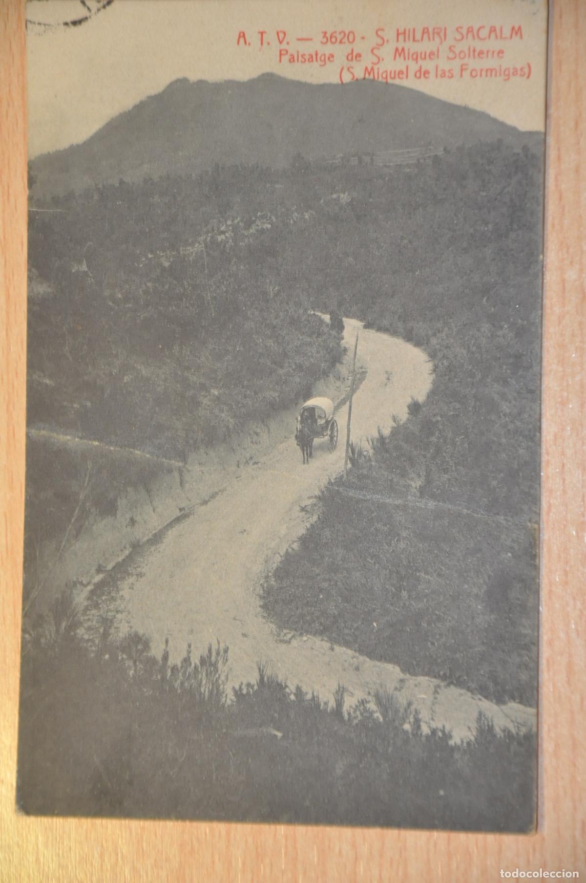 Cartes Postales: postal s.hilari sacalm, paisatge de s.miquel solterre (s.miquel de las formigas), atv 3620