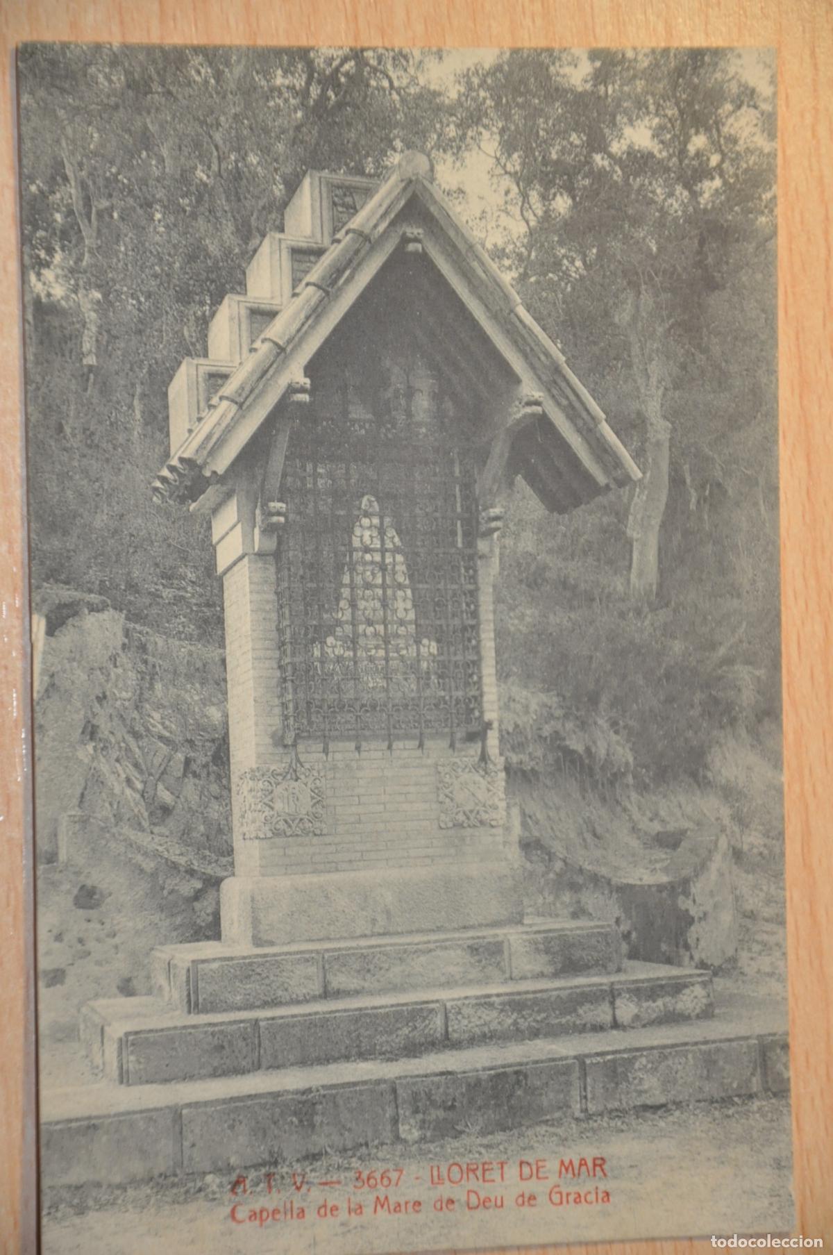 Postales: postal lloret de mar, capella de la mare de deu de gracia, atv 3667
