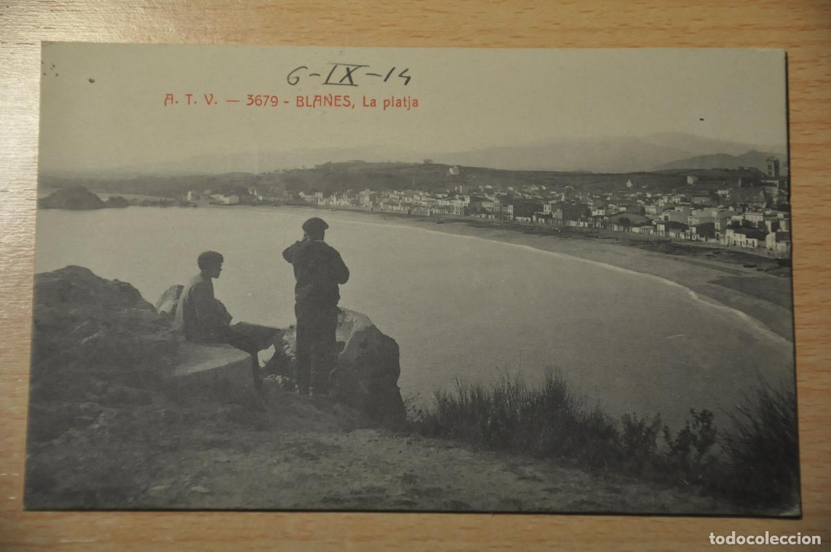 Postales: postal blanes, la platja, atv 3679 - Foto 1