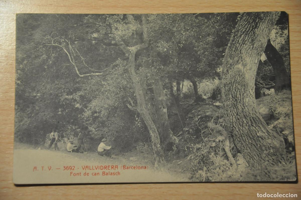 Postales: postal vallvidrera (barcelona), font de can balasch, atv 3692