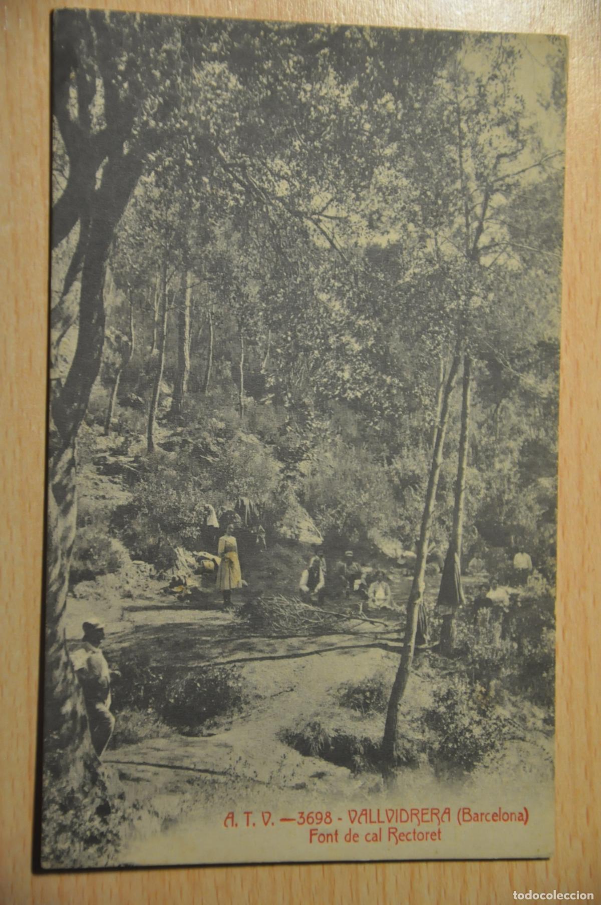 Postales: postal vallvidrera (barcelona), font de cal restoret, atv 3698