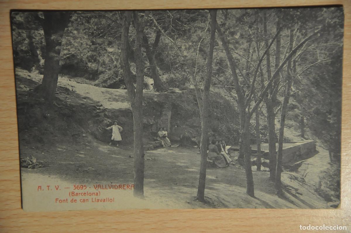 Postales: postal vallvidrera (barcelona), font de cal llavallol, atv 3695