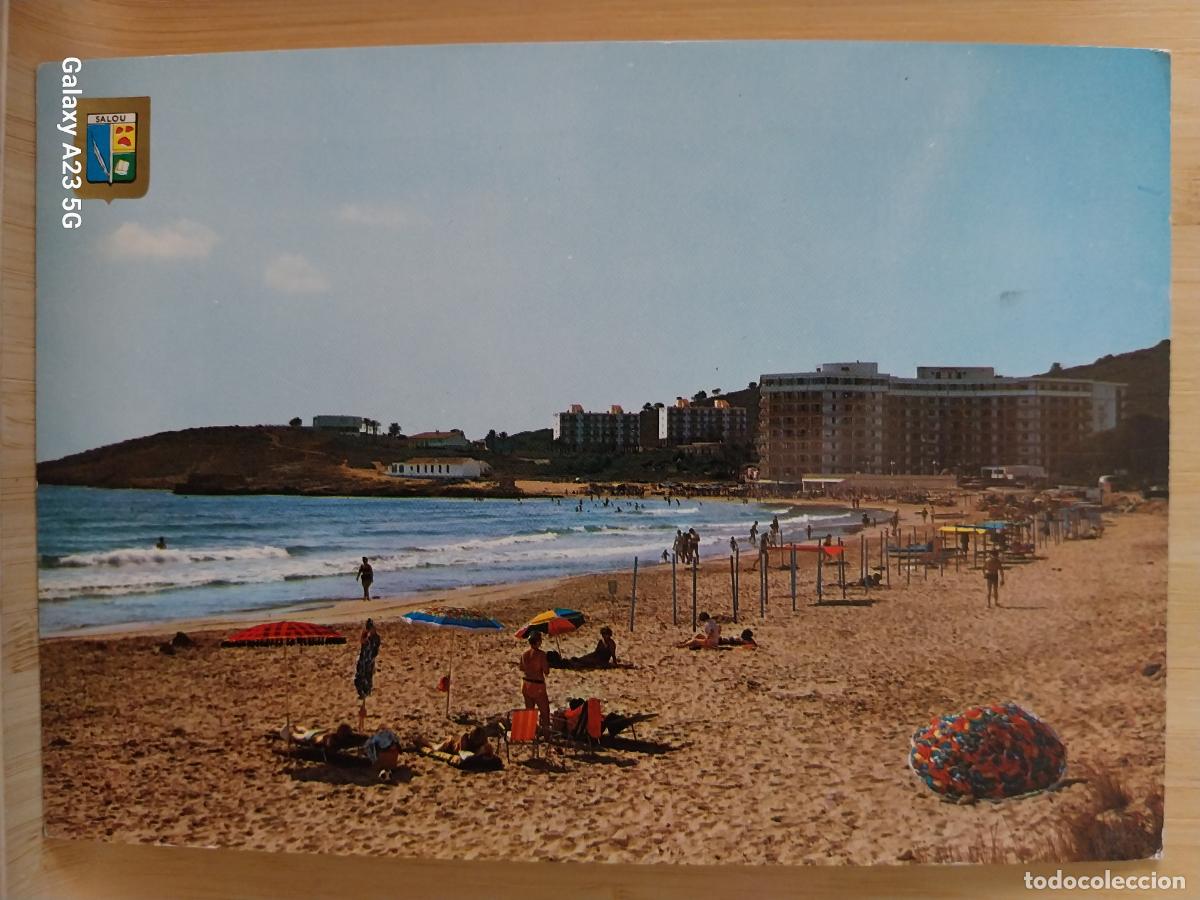 Postales: SALOU PLAYA REC&Oacute; ED FISA 6133 SC ORIGINAL ANIMADA SOMBRILLAS BA&Ntilde;ISTAS
