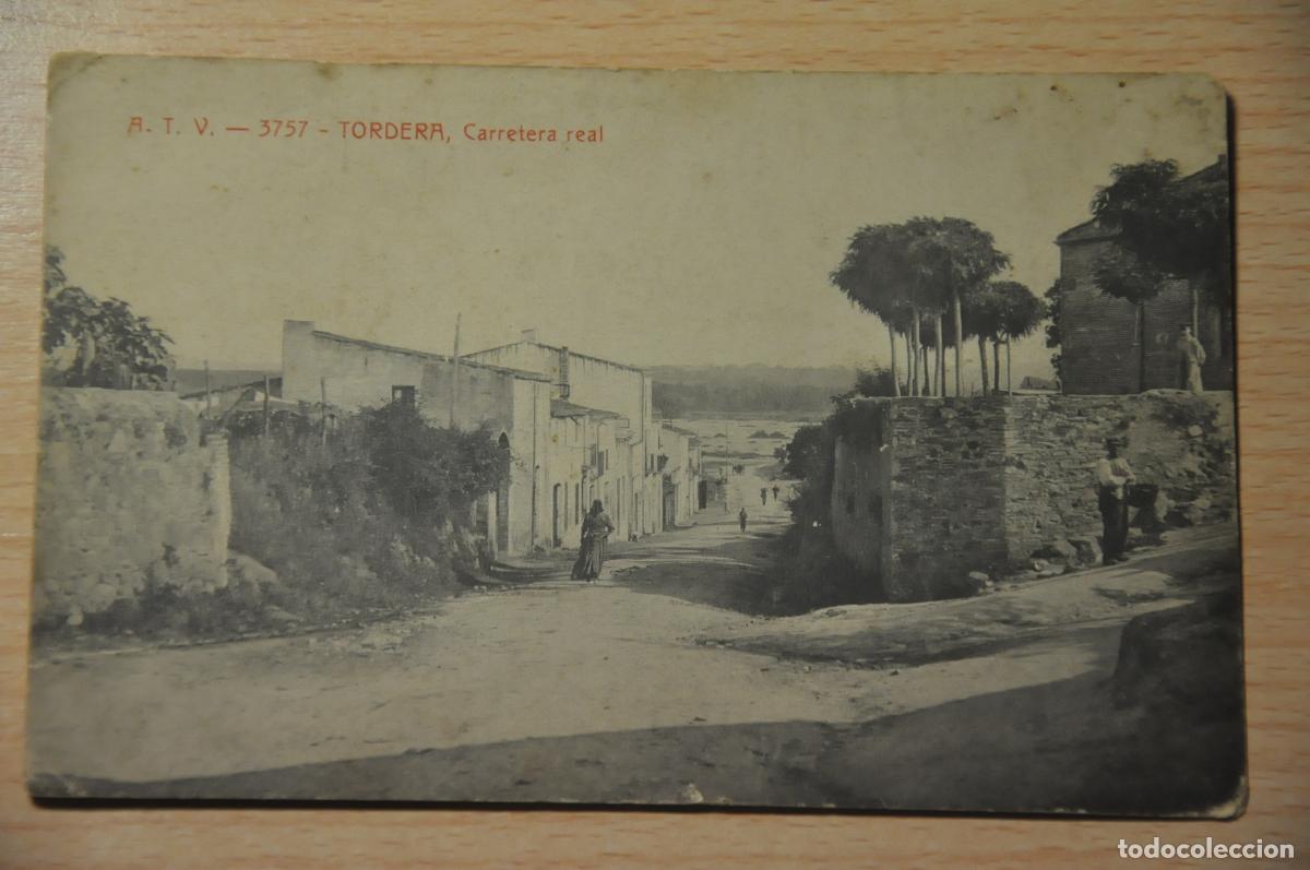 Postales: postal tordera, carretera real, atv 3757