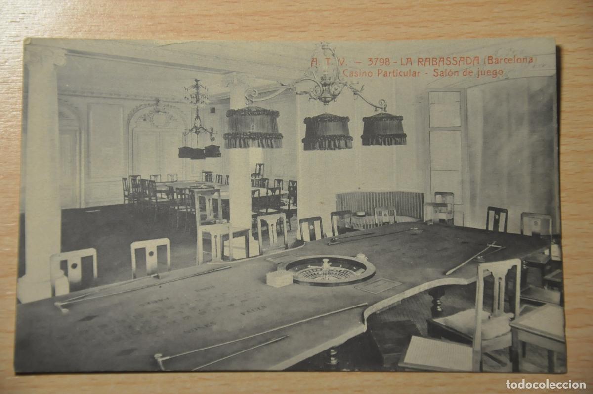 Postales: postal la rabassada (barcelona), casino particular, salon de juego, atv 3798
