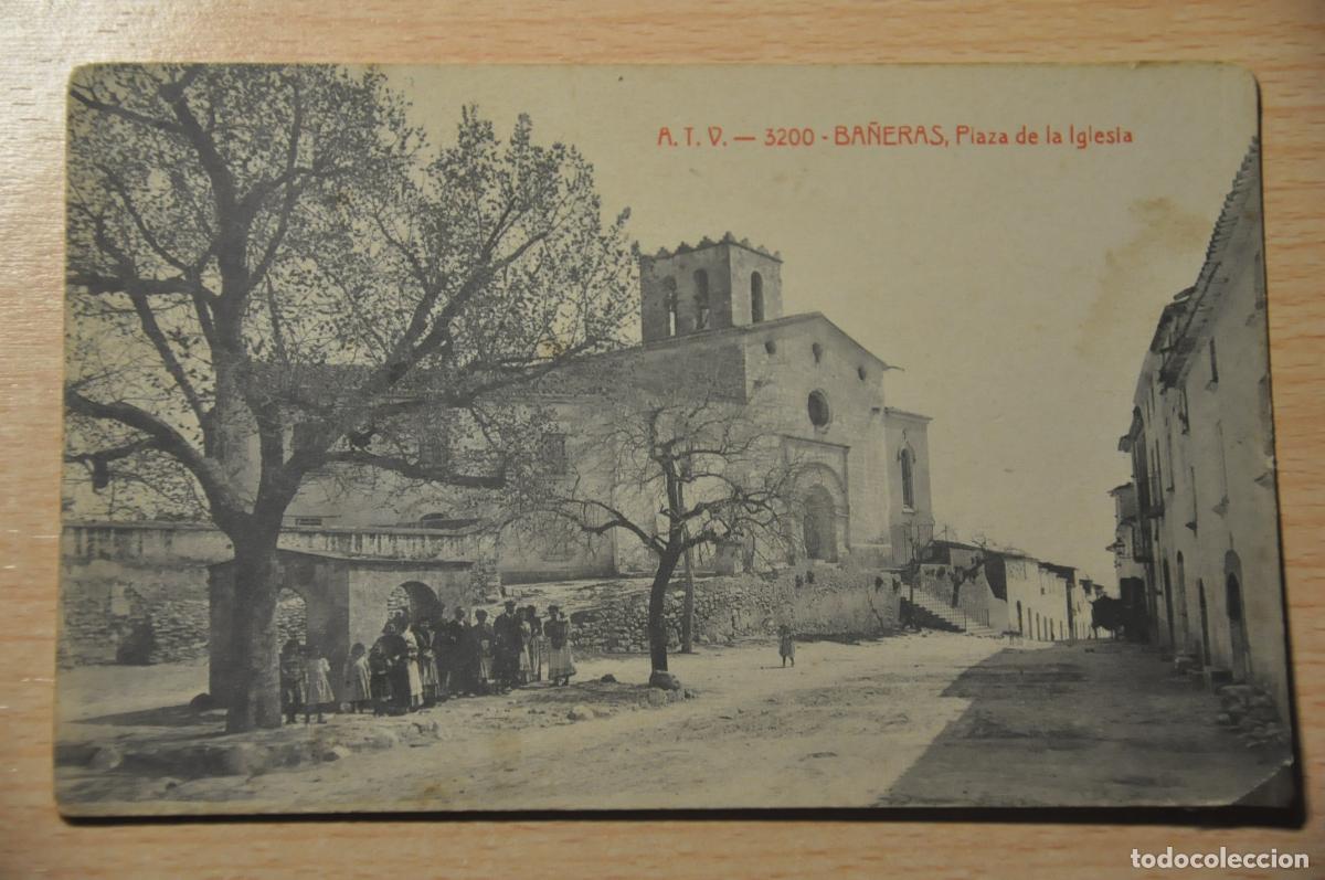 Postales: postal ba&ntilde;eras, plaza de la iglesia, atv 3200