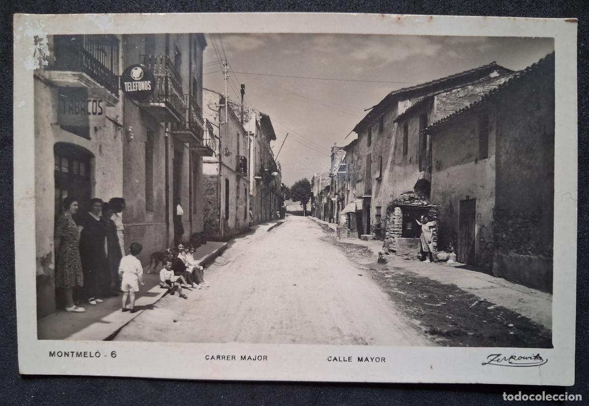 Postales: POSTAL ANTIGUA DE MONTMEL&Oacute; - CARRER MAJOR - (SIN CIRCULAR) - ZERKOWITZ