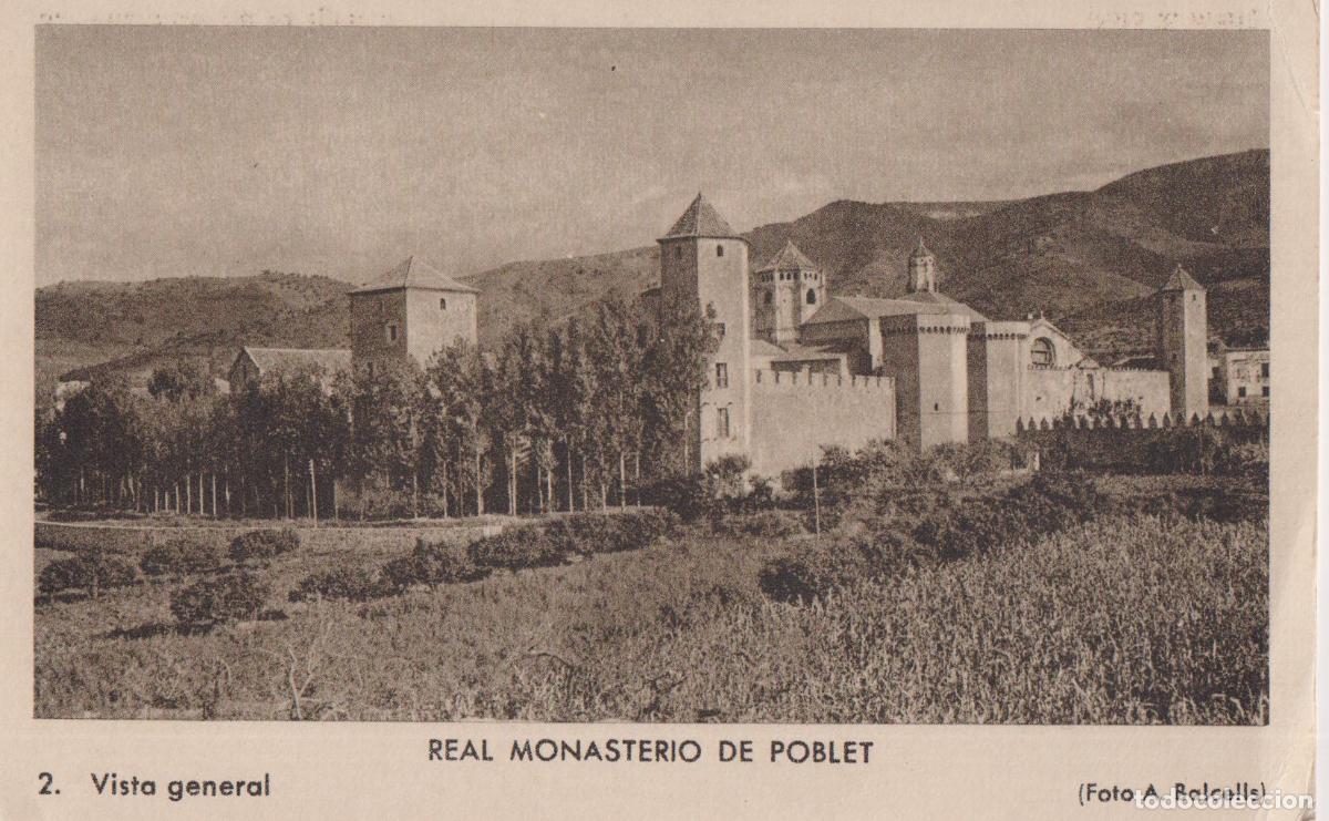 Postales: REAL MONASTERIO DE POBLET, VISTA GENERAL &ndash; FOTO A.BALCELLS N&ordm;2 &ndash; S/C
