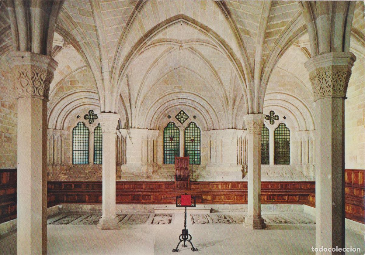 Postcards: MONASTERIO DE POBLET, SALA CAPITULAR &ndash; FOTO COLOR RAYMOND N&ordm;41 &ndash; S/C
