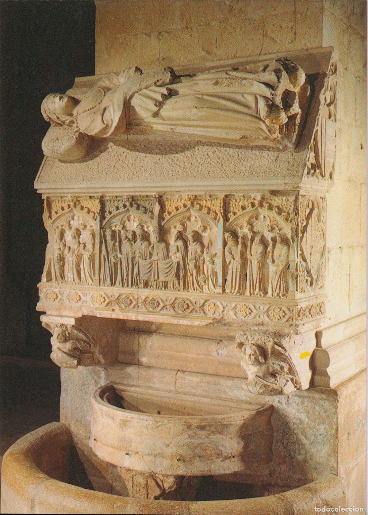 Postales: REAL MONESTIR DE POBLET, SEPULCRE DE JOANA COMTESSA D'EMP&Uacute;RIES S.XIV &ndash; S/C