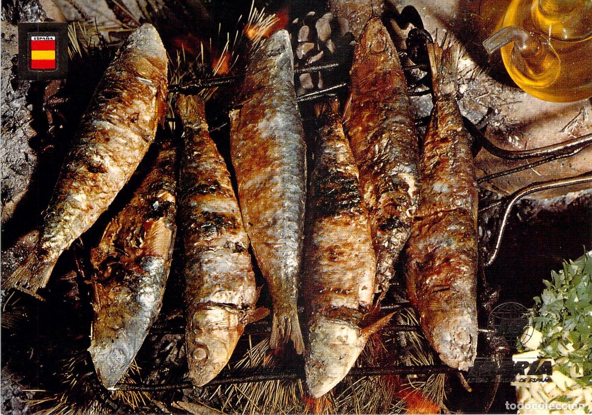 Postcards: Postal Iberia Platos T&iacute;picos Sardinas a la Parrilla