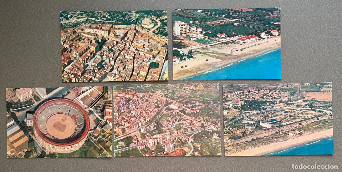 Postales: 5 POSTALES TARRAGONA - VISTAS A&Eacute;REAS - EDICIONES AEROPOST-VALICAR - (1110, 1114, 1115, 1116, 1119)