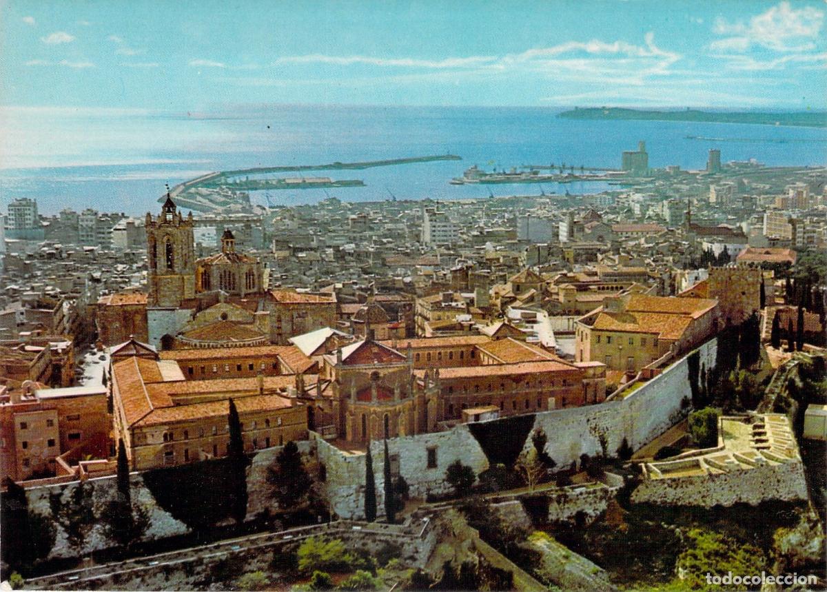 Postcards: Postal de Tarragona, Vista Parcial de la Ciudad y Catedral, Costa Dorada