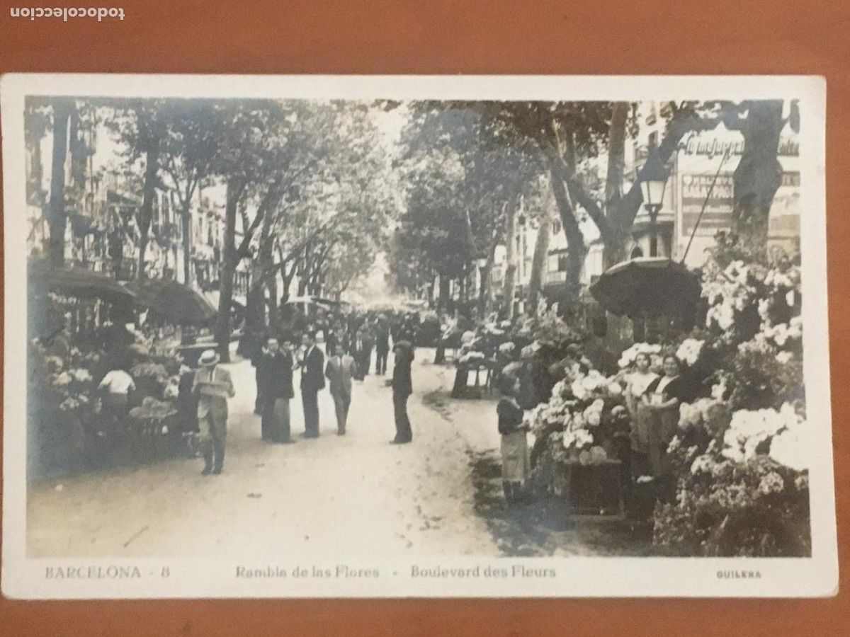 Postcards: barcelona rambla de las flores postal fotografica original antigua
