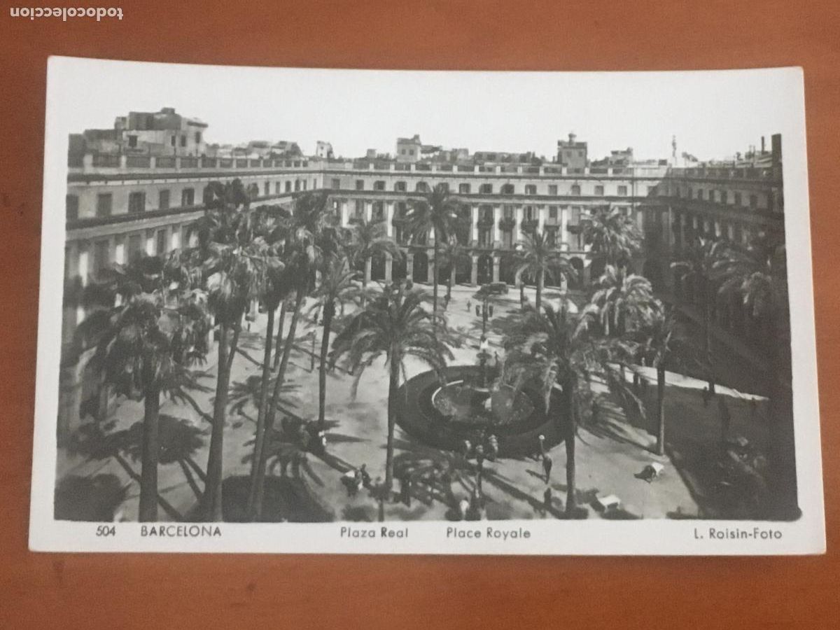 Postcards: barcelona plaza real postal fotografica original antigua