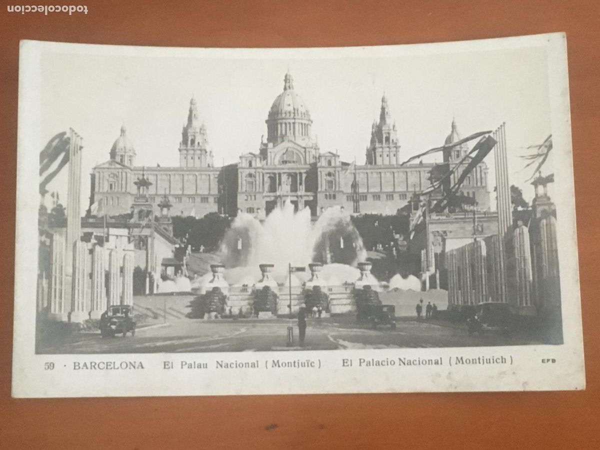 Postales: barcelona palacio nacional montjuich postal fotografica original antigua