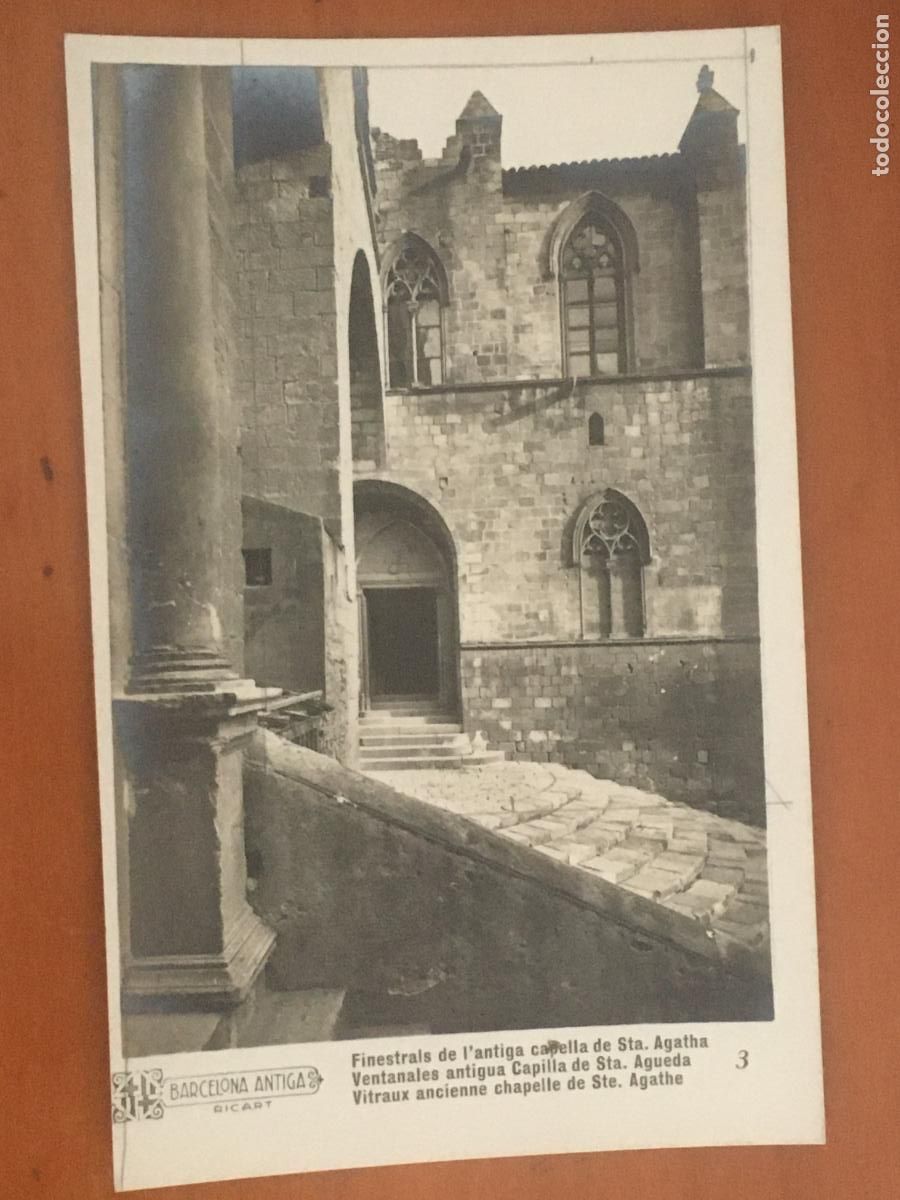 Postales: barcelona finestrals antiga capella santa agatha agata postal fotografica original antigua