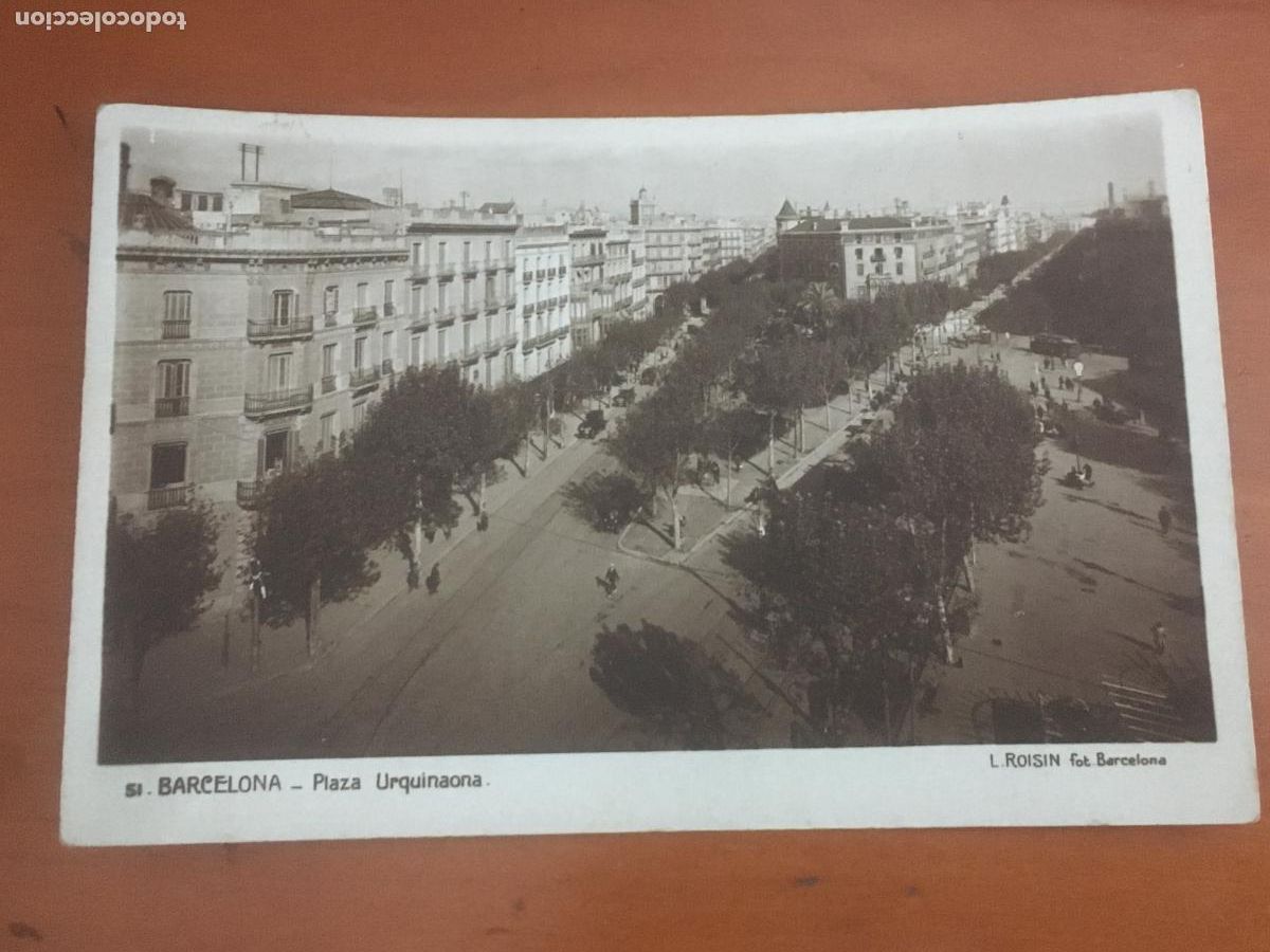 Postales: barcelona plaza urquinaona postal fotografica original antigua