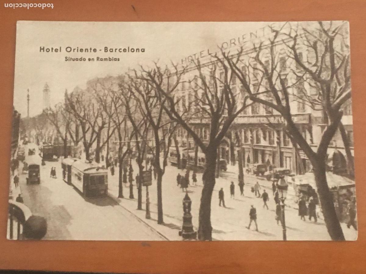 Postales: barcelona hotel oriente la rambla ramblas postal original antigua fototipia