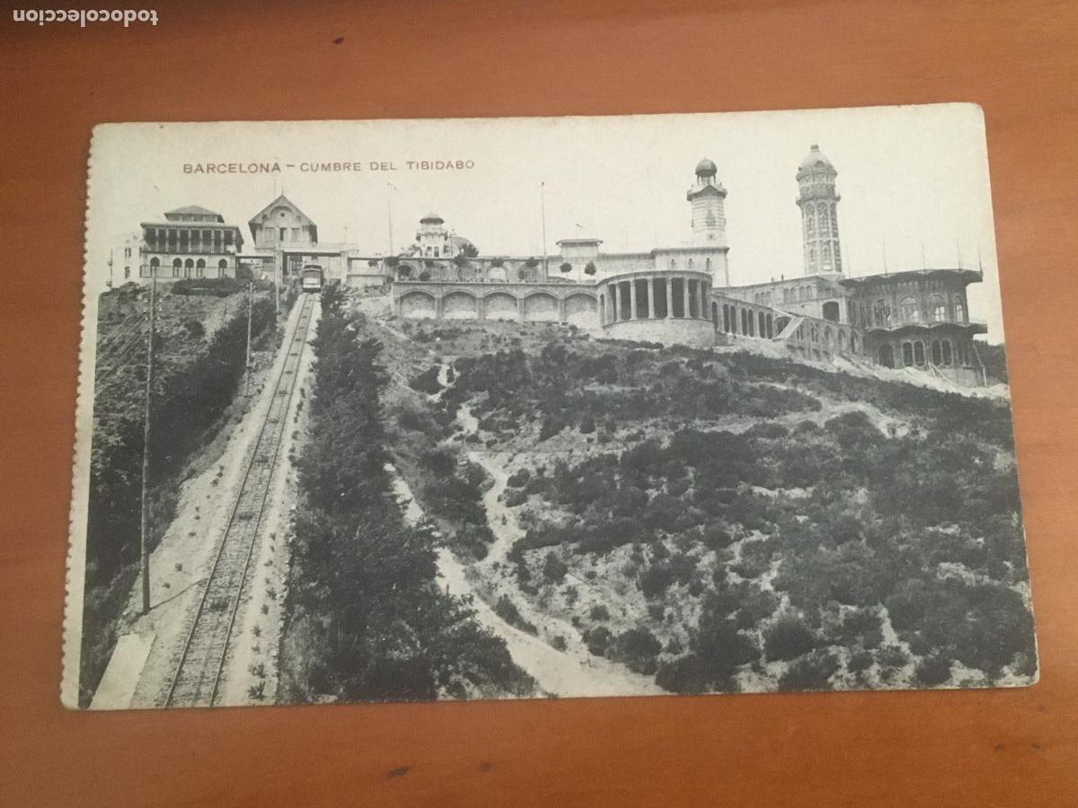 Postales: barcelona cumbre del tibidabo postal original antigua