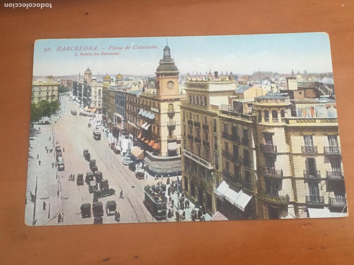 Postales: barcelona plaza de catalu&ntilde;a postal original antigua