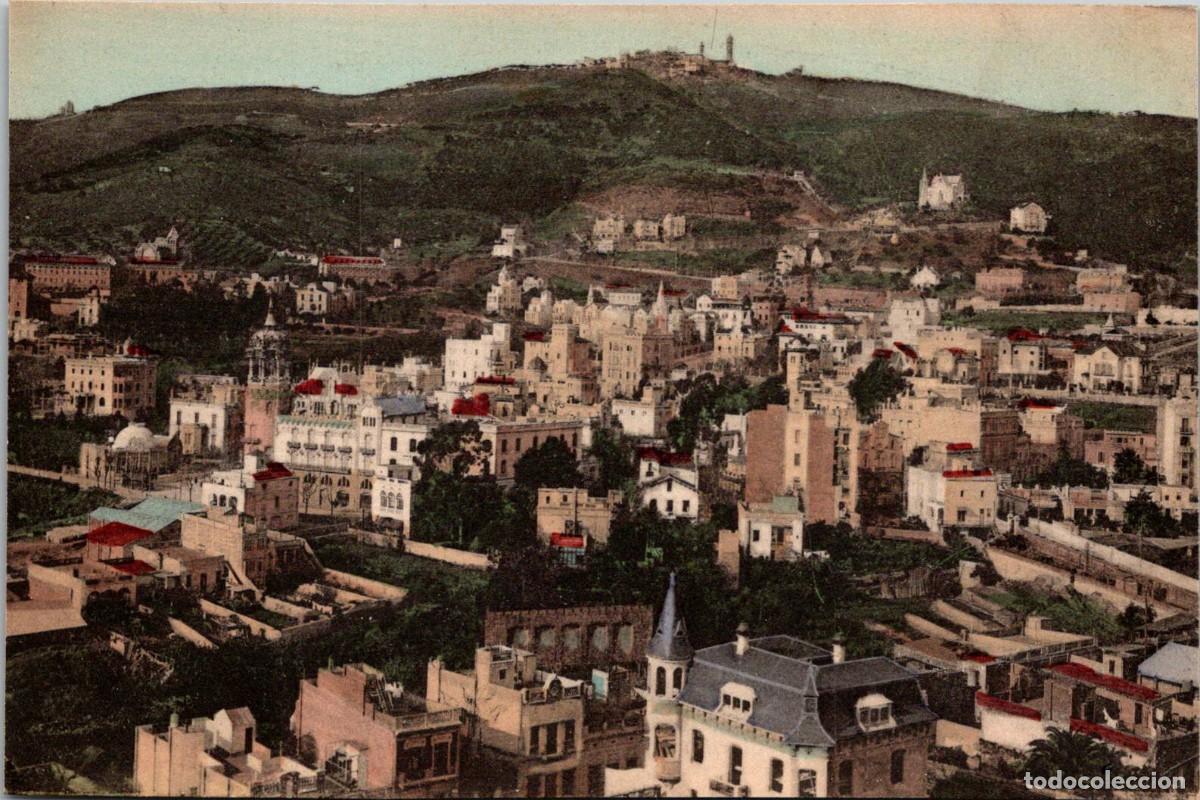 Postales: Barcelona - Tibidabo - Vista general de la Monta&ntilde;a - Roisin 1 - Coloreada - 133x89mm