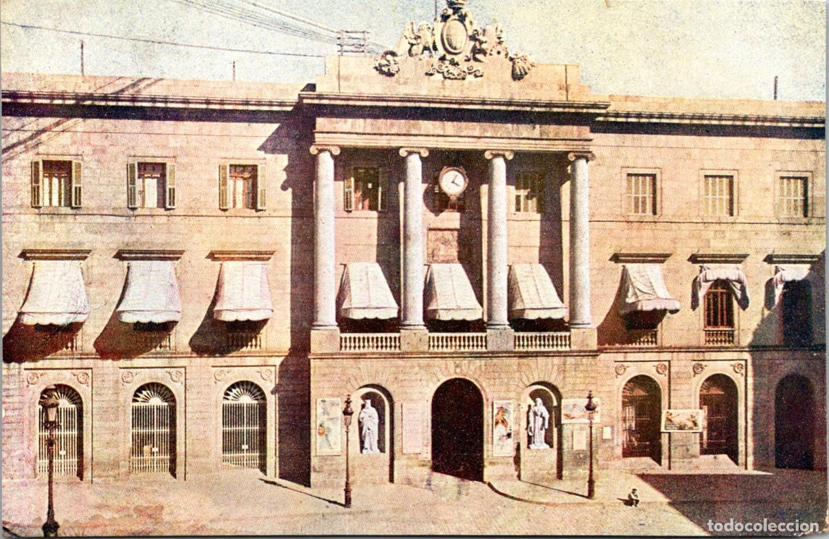 Postales: Barcelona - Casa Consistorial - Viuda Luis Tasso - Coloreada - 138x90mm