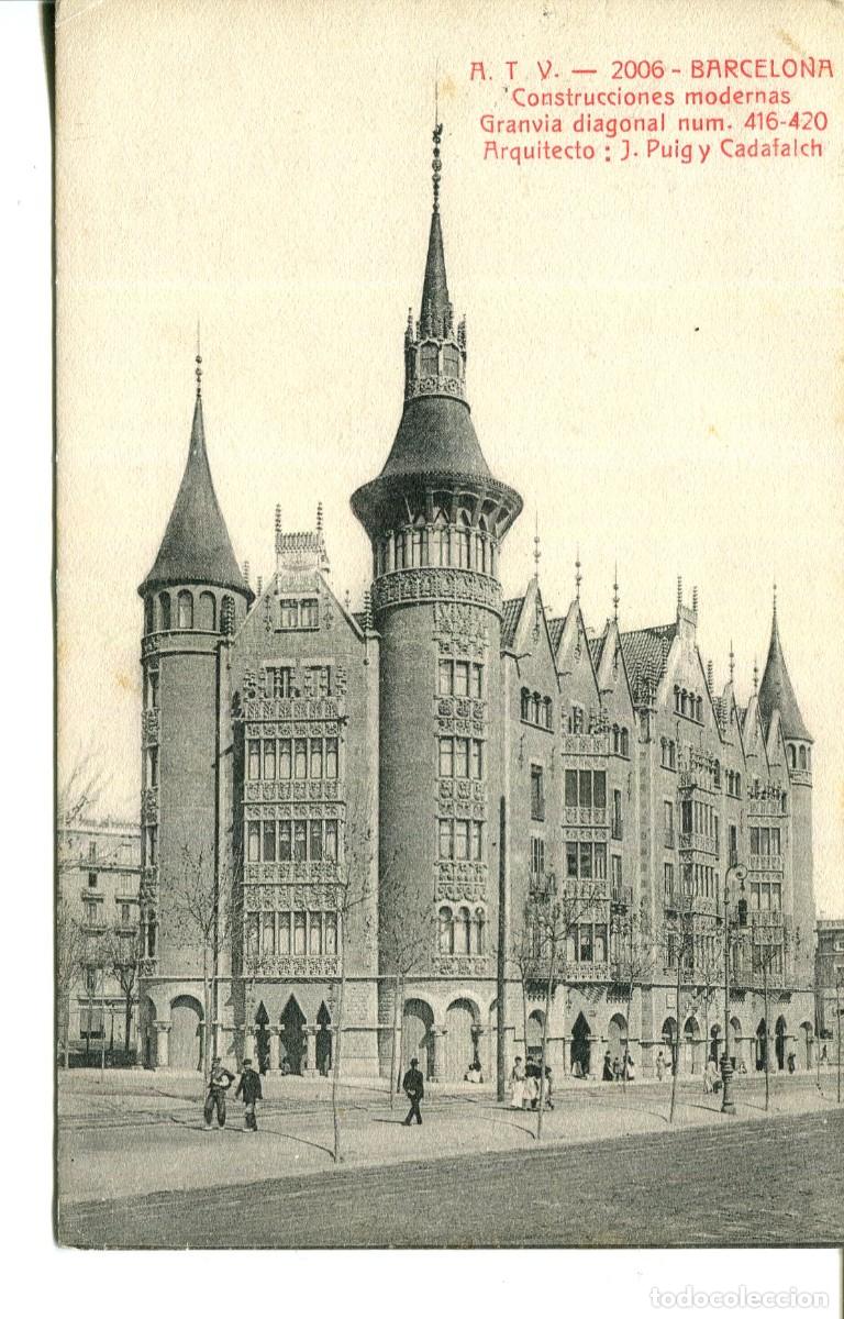Cartes Postales: BARCELONA-ATV-2006- CONSTRUCCIONES MODERNAS-CASA TERRADAS-PUIG i CADAFALCH-
