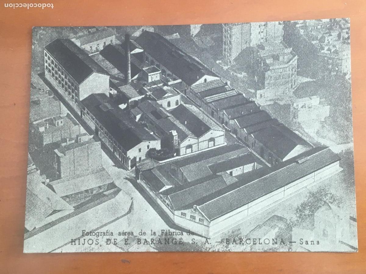 Postales: barcelona hijos de E barange vista de la fabrica postal original