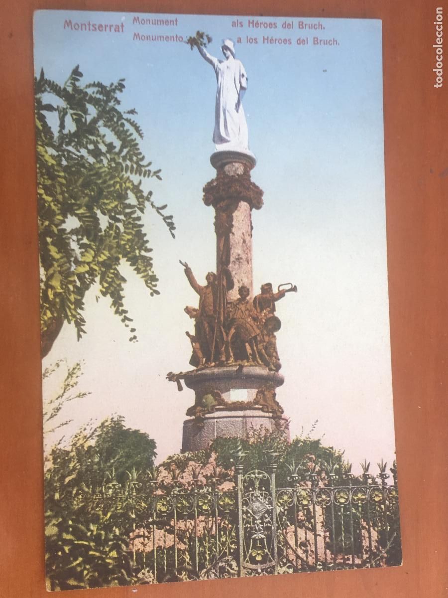 Postales: montserrat monument herois bruch postal original