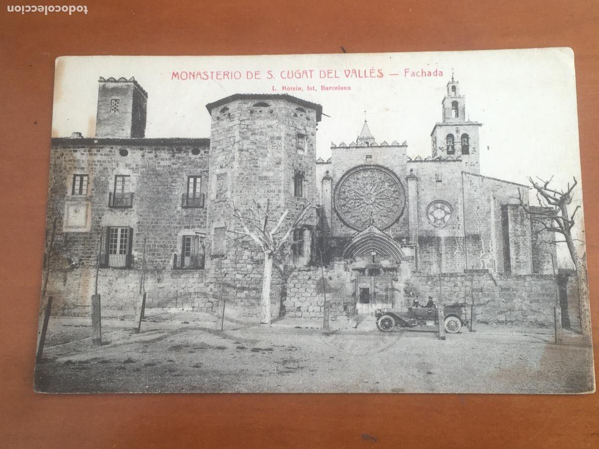 Postales: monasterio sant cugat del valles fachada postal original