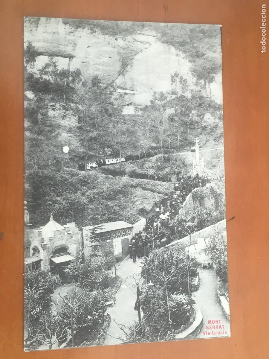 Postales: montserrat via-crucis viacrucis postal original