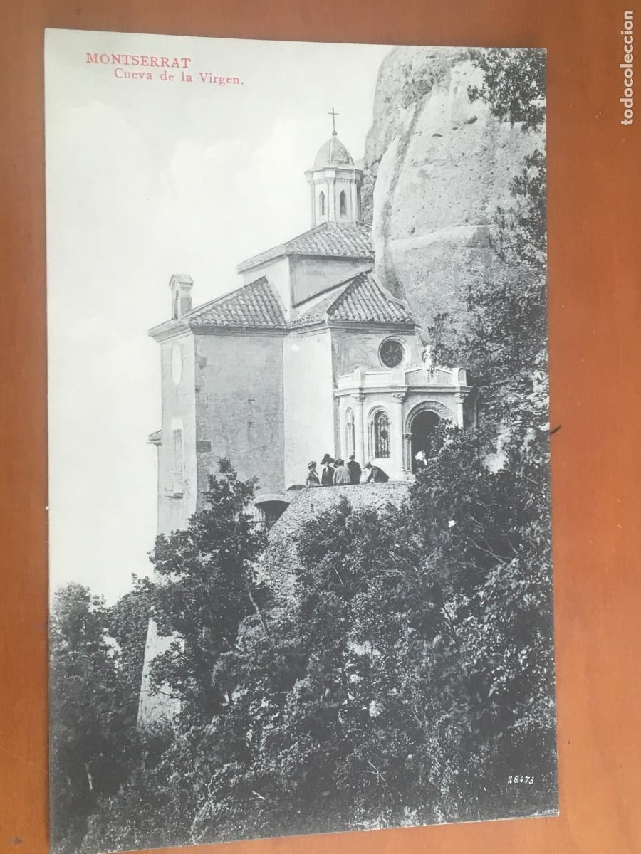 Postales: montserrat cueva de la virgen postal original