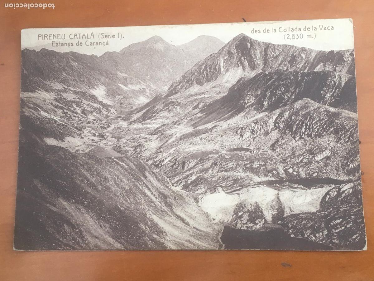 Postales: estanys de caran&ccedil;a des de la collada de la vaca pirineu catala postal original