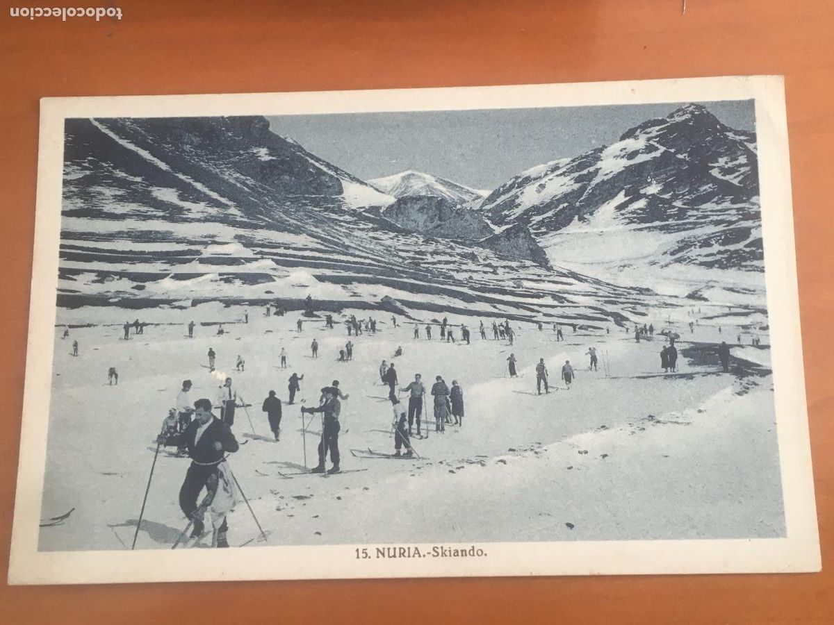 Postales: nuria skiando postal original