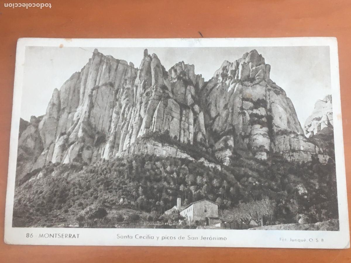 Postales: montserrat santa cecilia san jeronimo postal original circulada