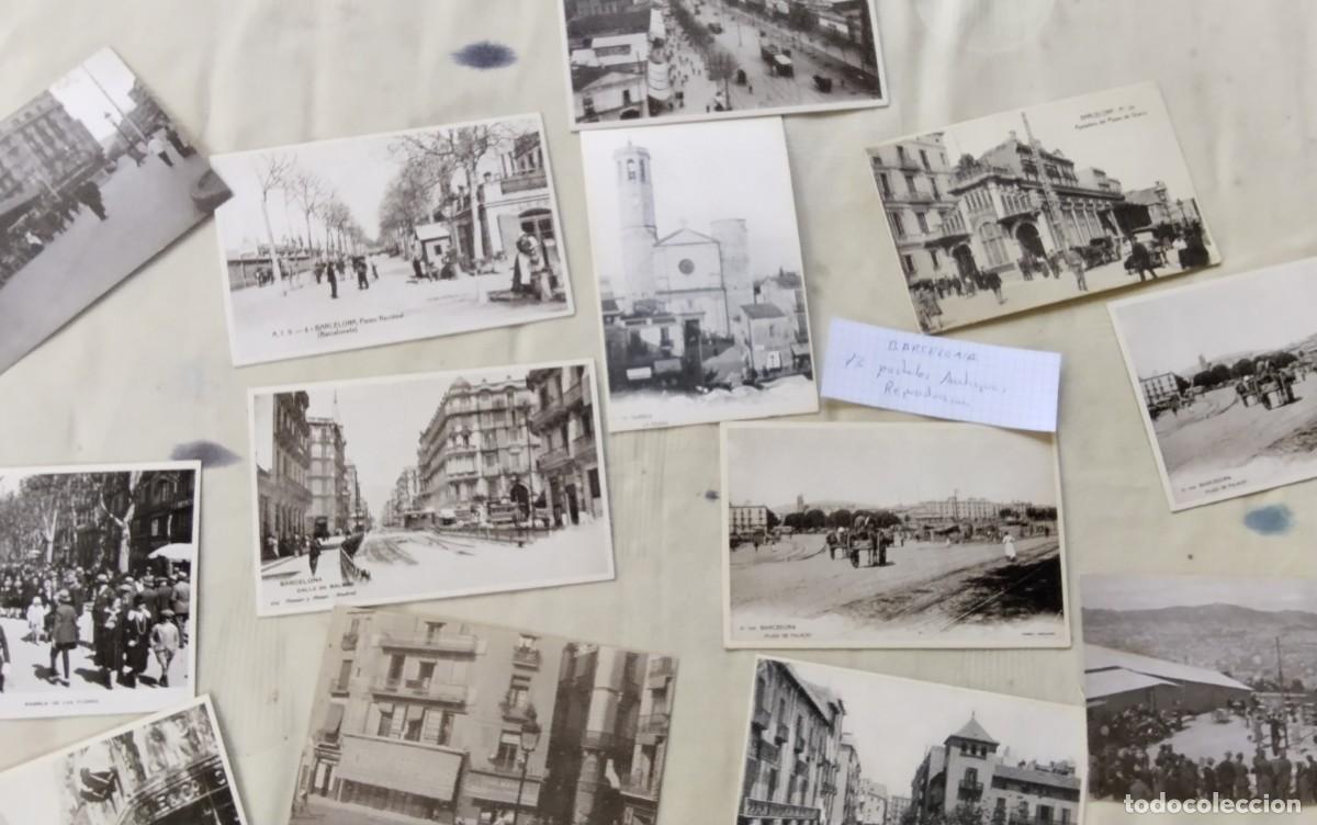 Postales: BARCELONA , 13 POSTALES ANTIGUAS MUY BONITAS REPRODUCCIONES
