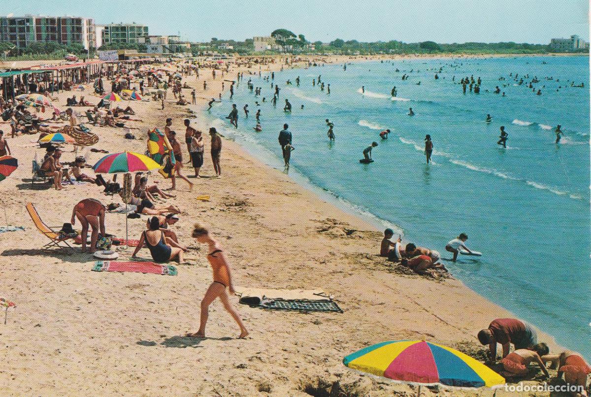 Postales: CAMBRILS (TARRAGONA) PLAYA - GARCIA GARRABELLA N&ordm;1 - CIRCULADA