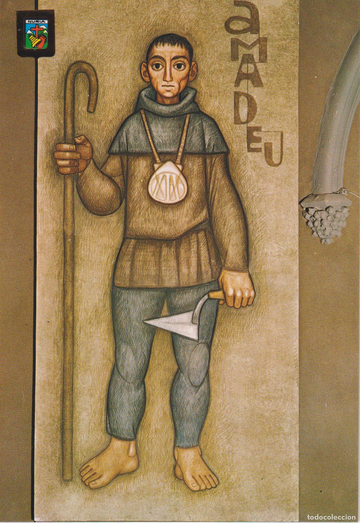 Postales: NURIA (GIRONA) CAMBRIL, PINTURES AL FRESC, AMADEU - ESCUDO DE ORO N&ordm;14 - S/C