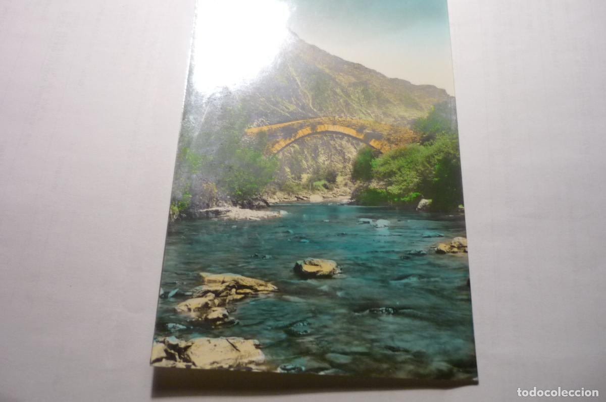 Postales: postal valle cardos.-puente romano coloreada cm