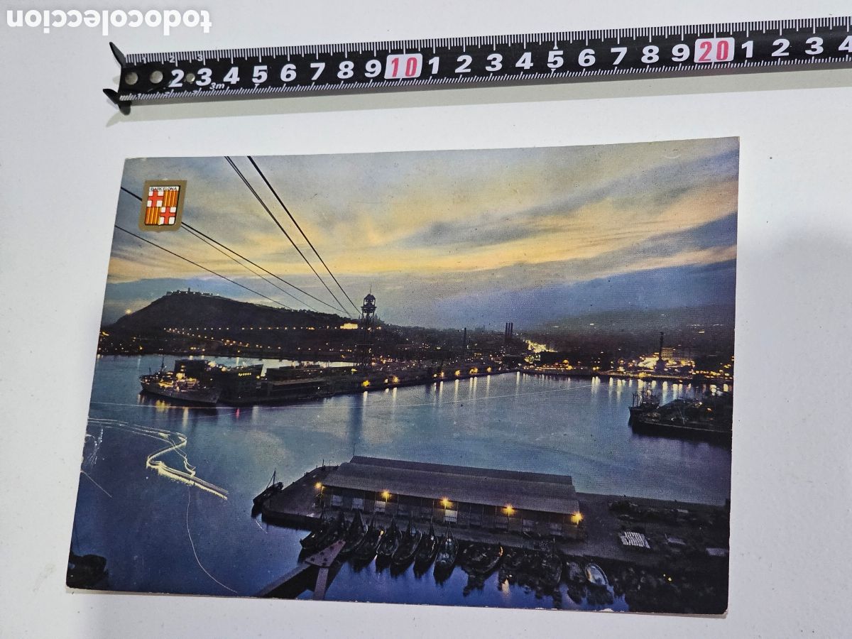 Postales: Postal gran tama&ntilde;o del Puerto de Barcelona n&deg; G-101 Josep M&ordf; Sucr&agrave; TERESITA Cal Guinart Manresa 1968