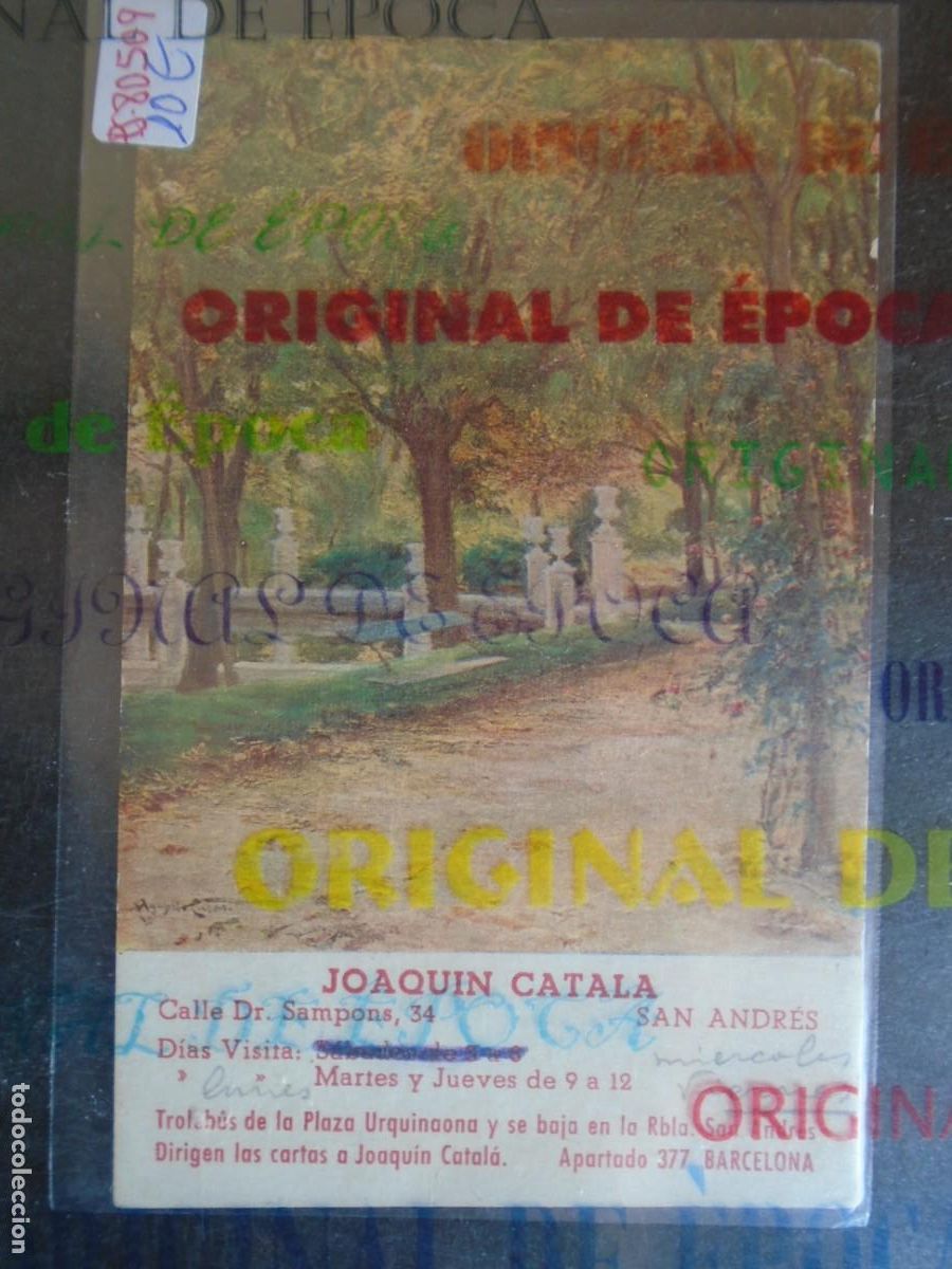 Postales: (PS-80509)POSTAL DE BARCELONA-SAN ANDRES.JOAQUIN CATALA