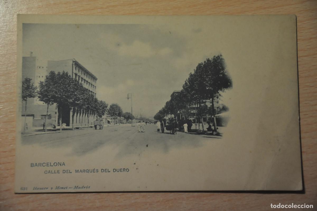 Postales: postal barcelona, calle del marques del duero 631 hauser y menet