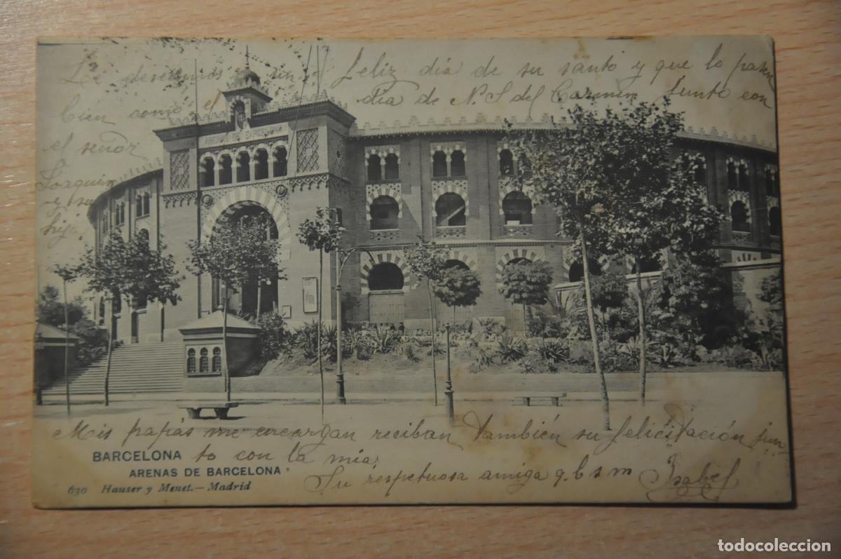 Postales: postal barcelona, arenas de barcelona 630 hauser y menet
