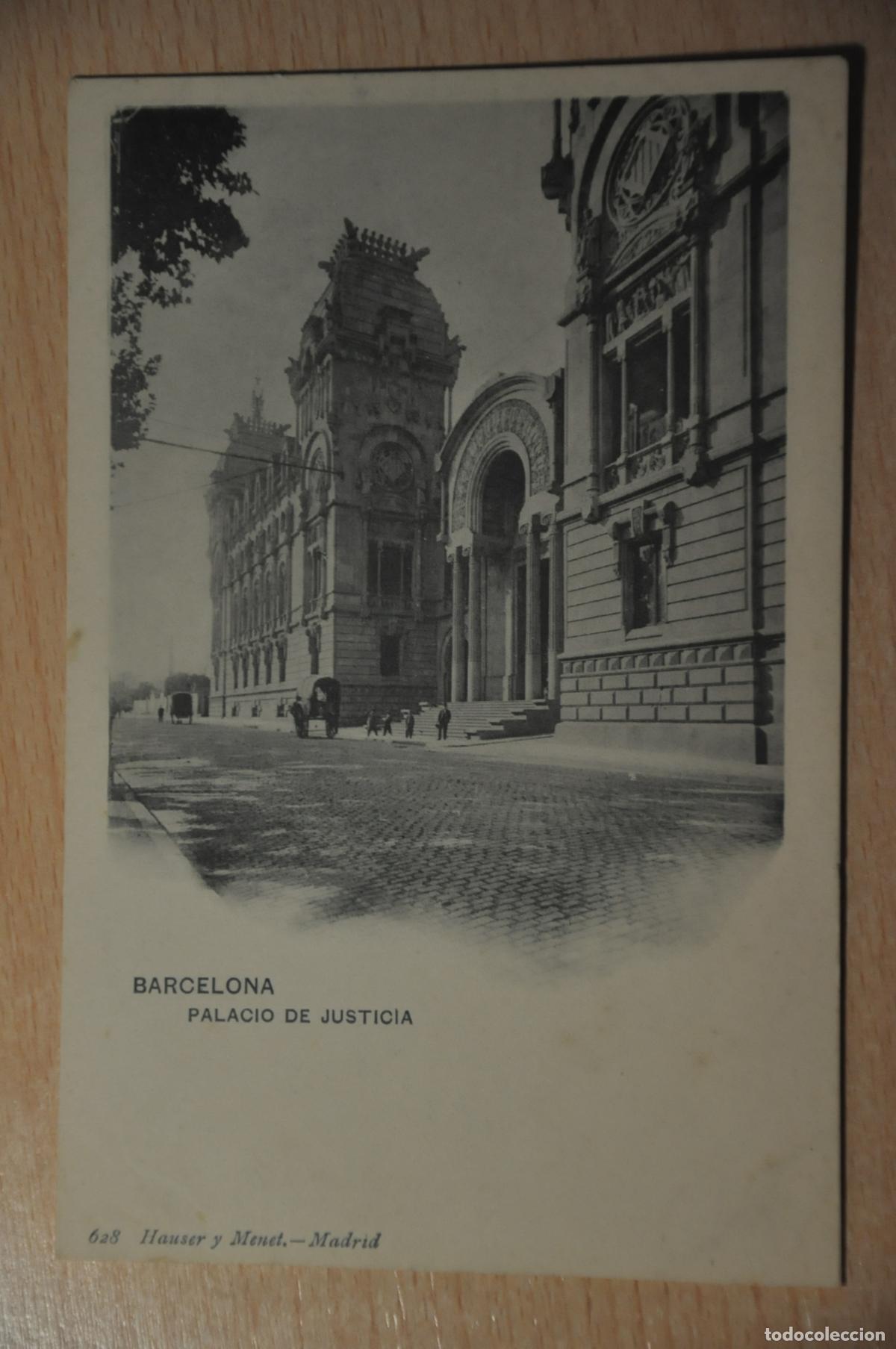 Postales: postal barcelona, palacio de justicia 628 hauser y menet